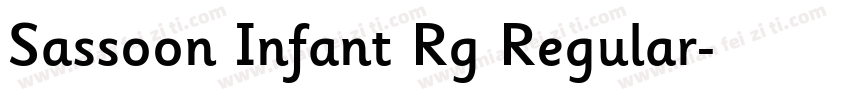 Sassoon Infant Rg Regular字体转换
